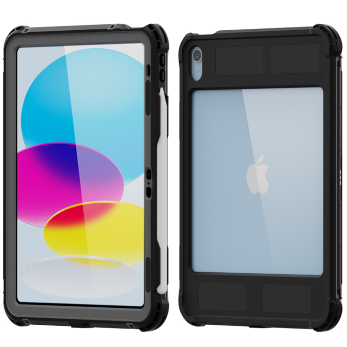 Redpepper Waterproof Backcase voor de Apple iPad 11 (2025) 11 inch A16 / iPad 10 (2022) 10.9 inch - Zwart