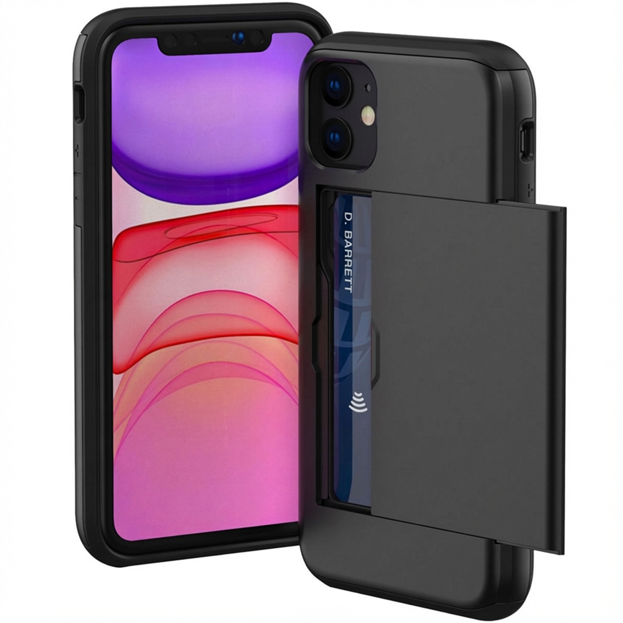 imoshion Backcover met pasjeshouder voor de Apple iPhone 11 - Zwart