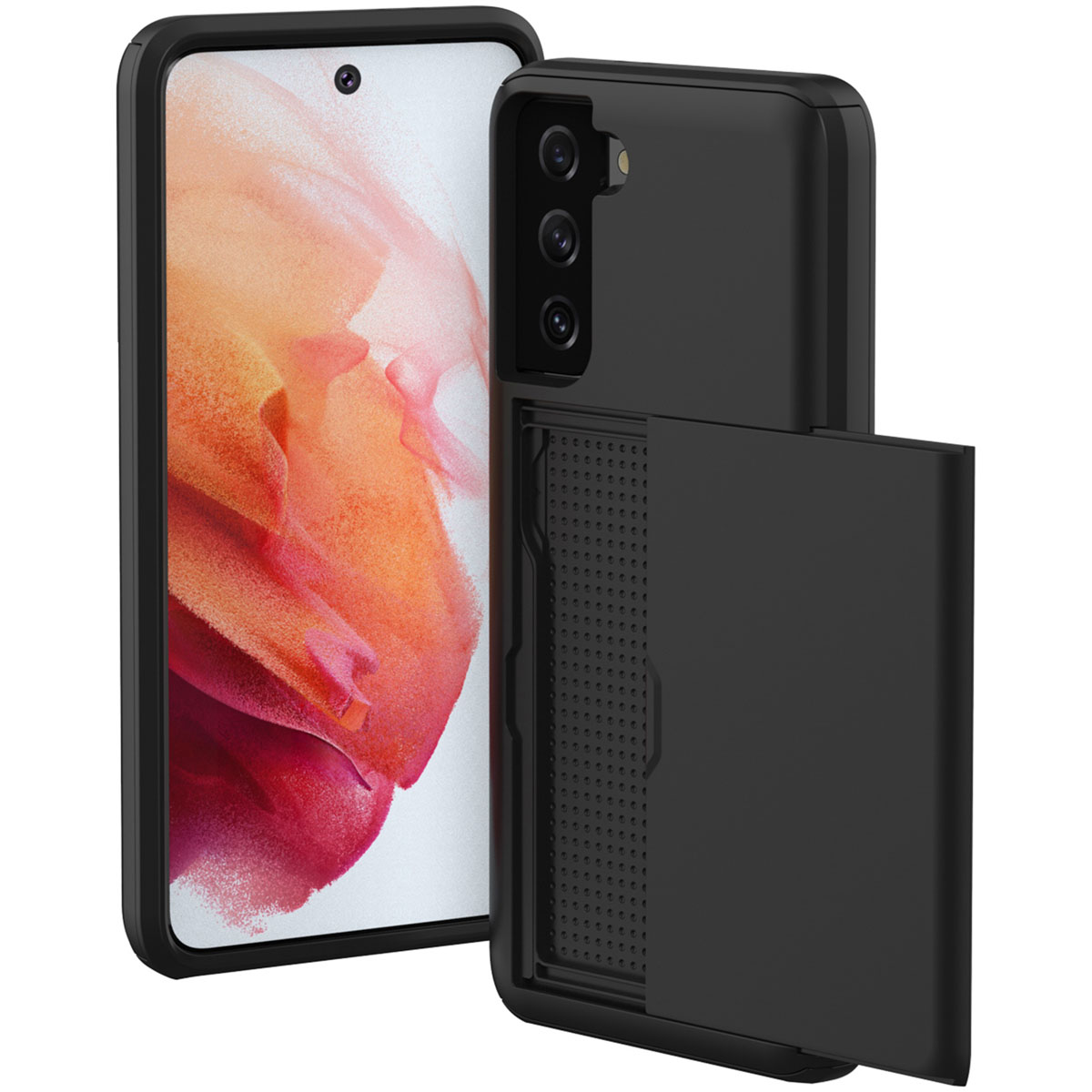 imoshion Backcover met pasjeshouder voor de Samsung Galaxy S21 - Zwart