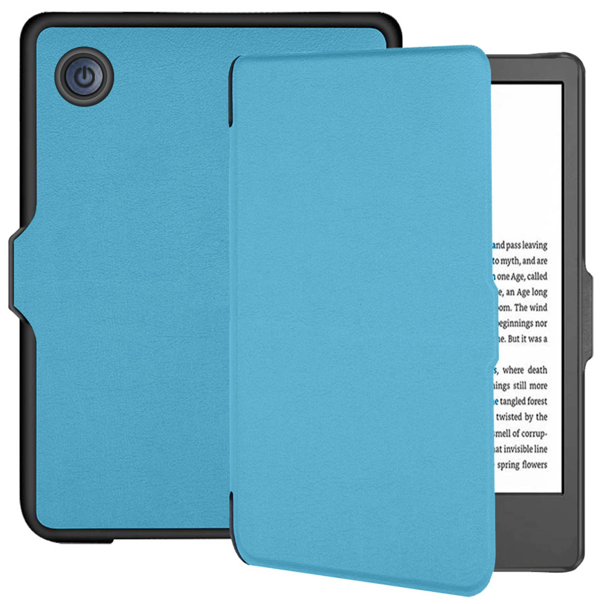 imoshion Slim Hard Case Bookcase voor de Kobo Clara 2E / Tolino Shine 4 - Lichtblauw