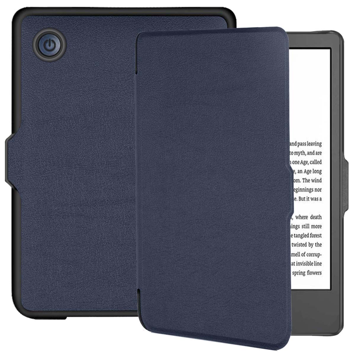 imoshion Slim Hard Case Bookcase voor de Kobo Clara 2E / Tolino Shine 4 - Donkerblauw