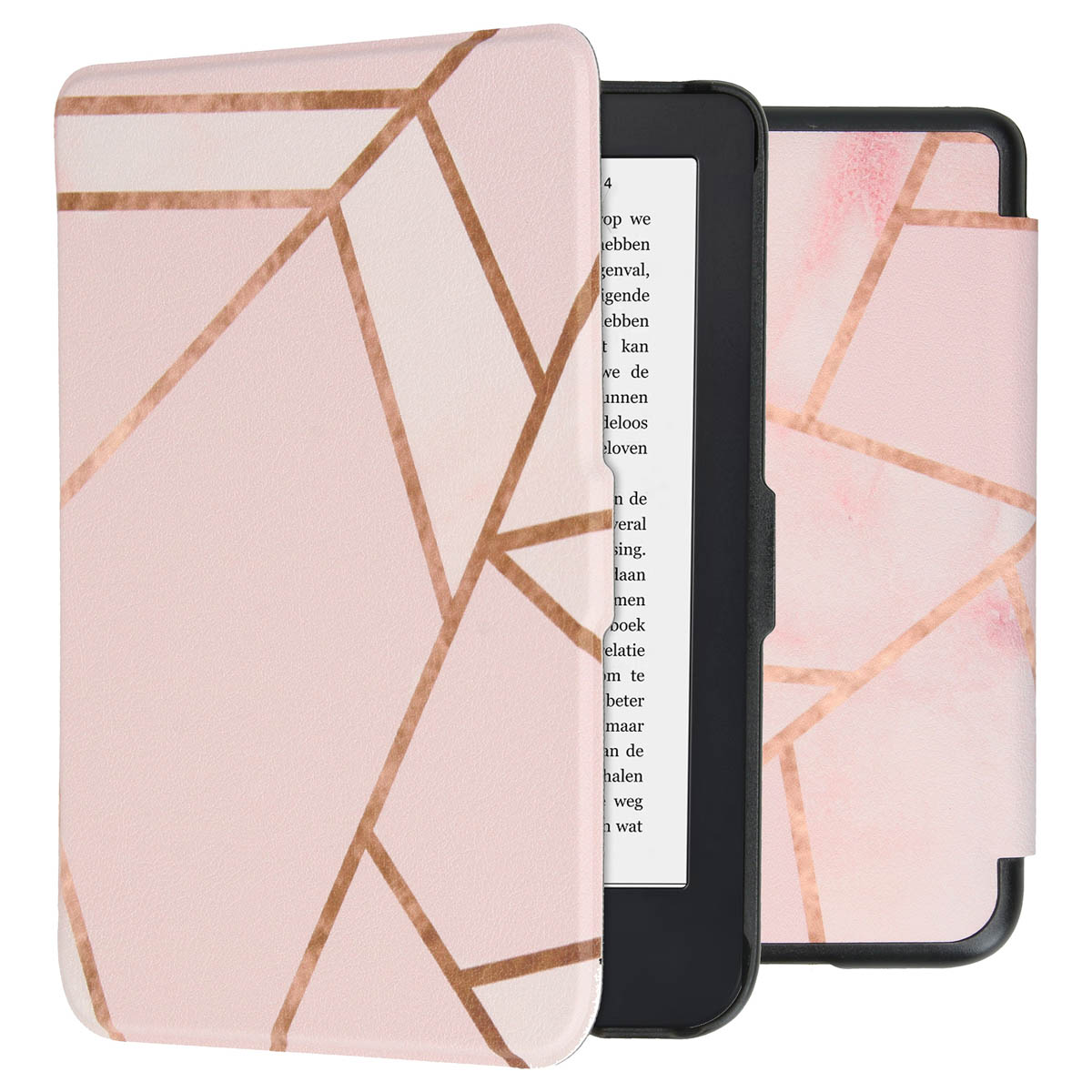 imoshion Design Slim Hard Case Bookcase voor de Kobo Clara 2E / Tolino Shine 4 - Pink Graphic