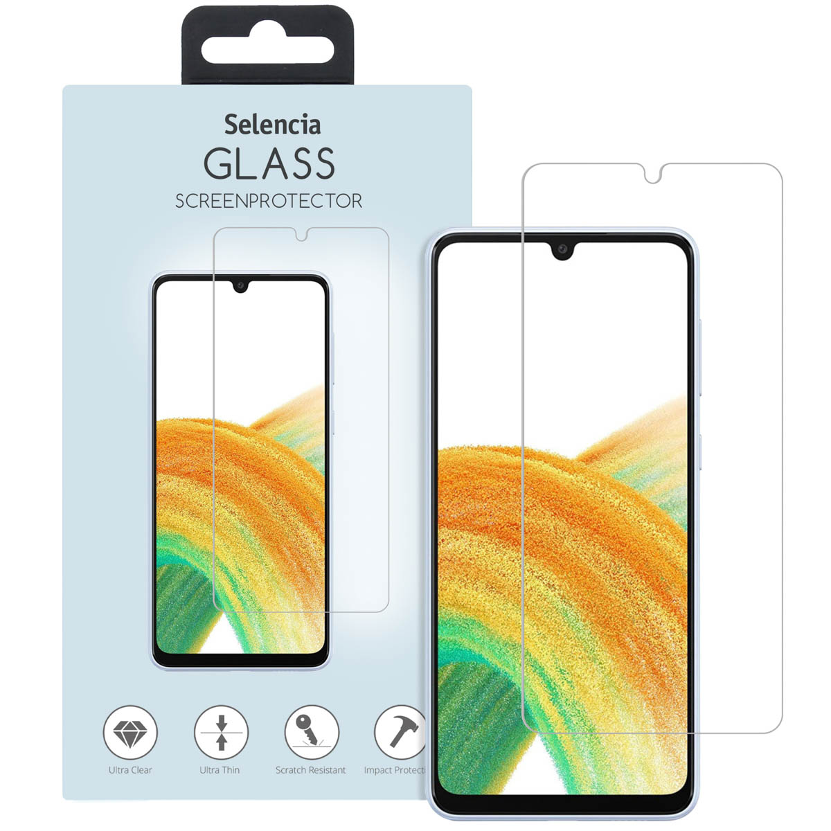 Selencia Gehard Glas Screenprotector voor de Samsung Galaxy A34 (5G)