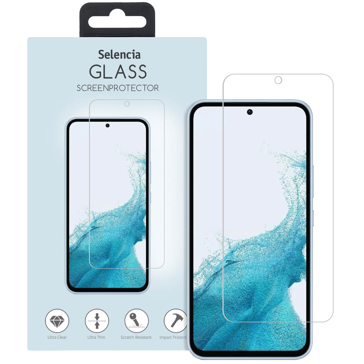 Selencia Gehard Glas Screenprotector voor de Samsung Galaxy A54 (5G) / S23 FE