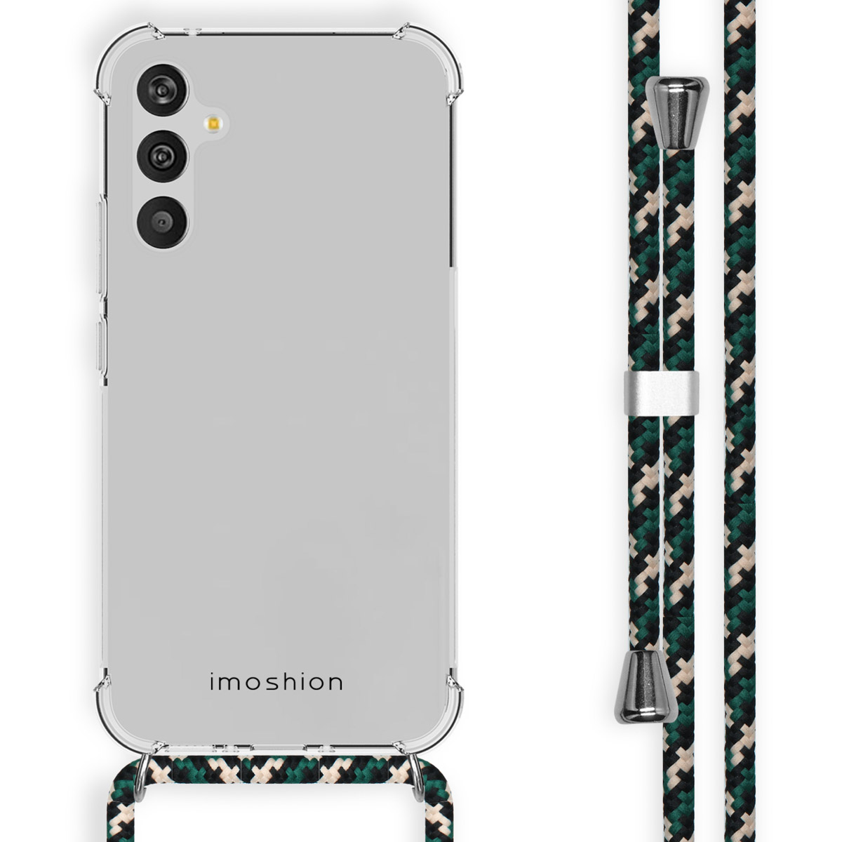 imoshion Coque arrière Transparente avec cordon Samsung Galaxy A34 (5G) - Green Multi Color