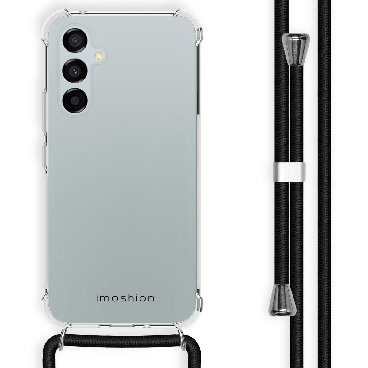 imoshion Coque arrière Transparente avec cordon Samsung Galaxy A54 (5G) - Noir