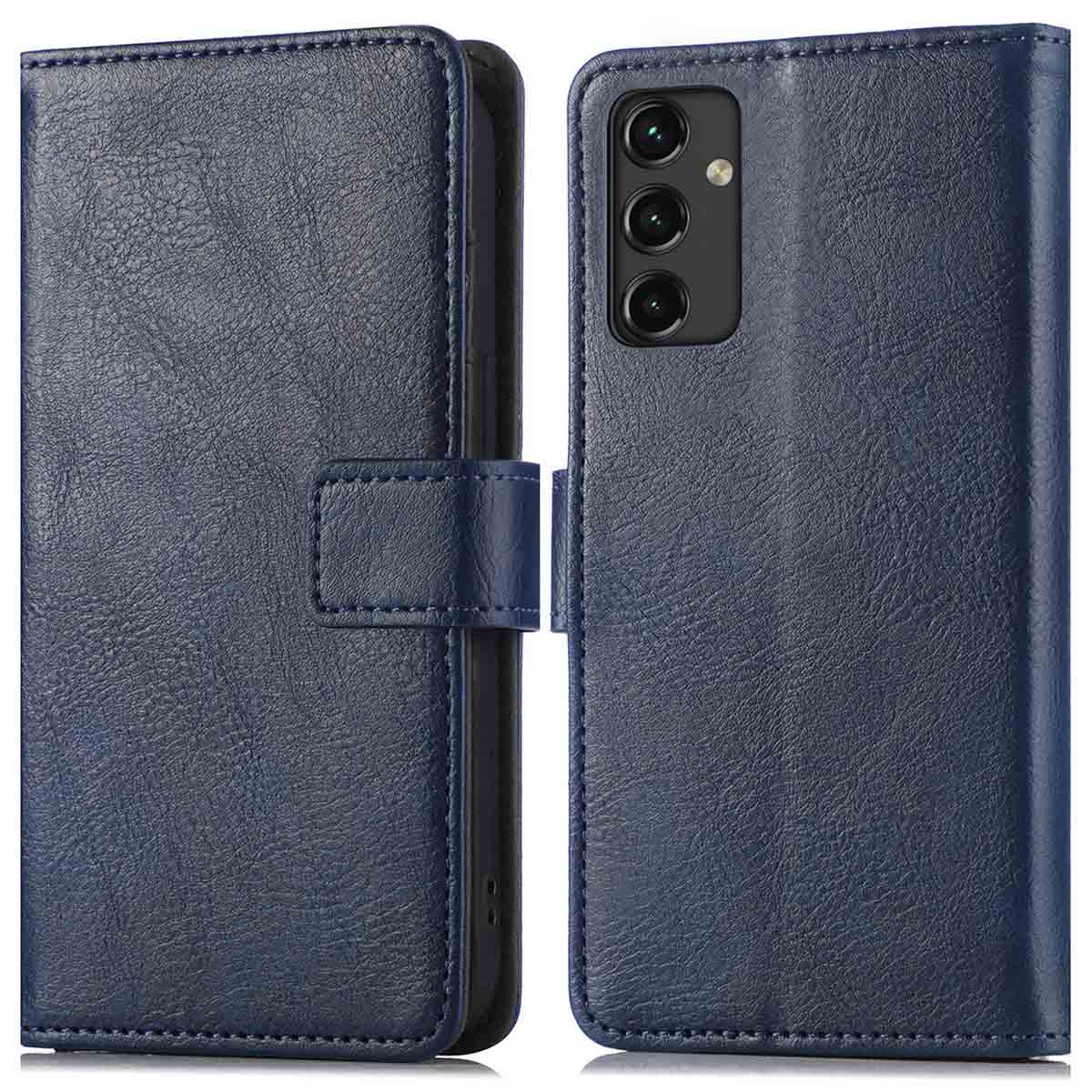 imoshion Luxe Bookcase voor de Samsung Galaxy A14 (5G/4G) - Donkerblauw