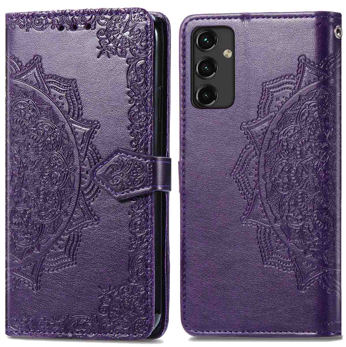 imoshion Mandala Bookcase voor de Samsung Galaxy A14 (5G/4G) - Paars