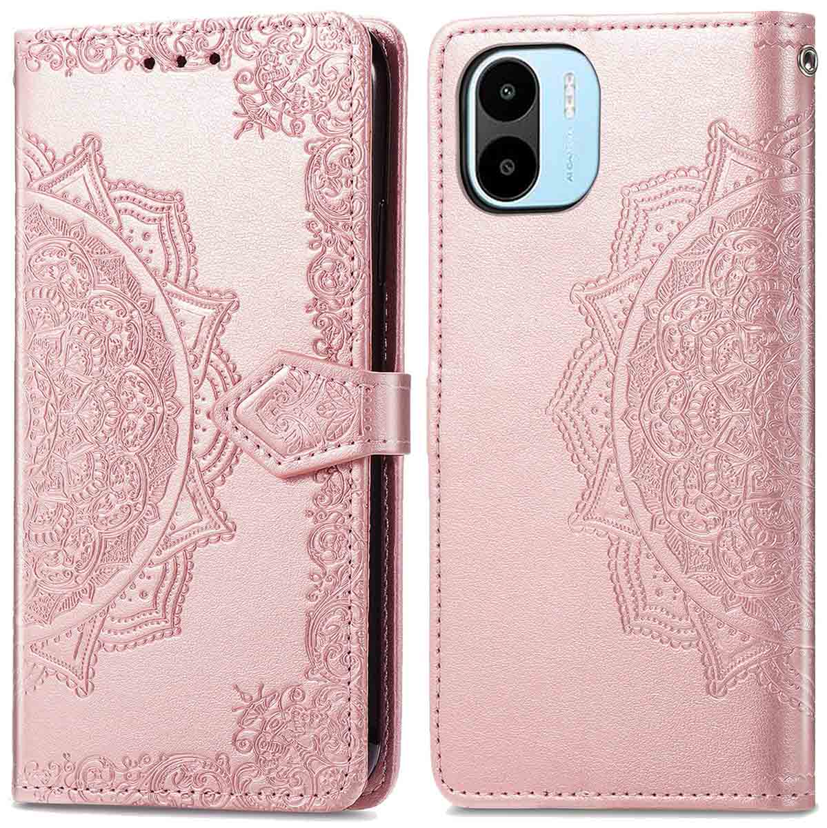 imoshion Mandala Bookcase voor de Xiaomi Redmi A1 / A2 - Rosé Goud