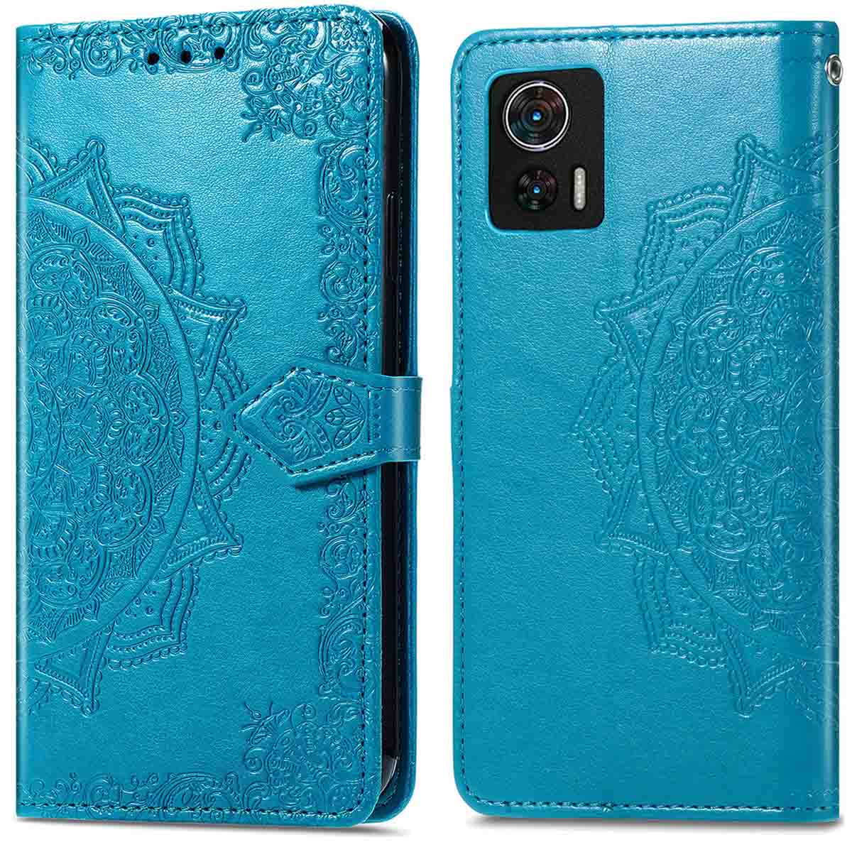 imoshion Mandala Bookcase voor de Motorola Edge 30 Neo - Turquoise