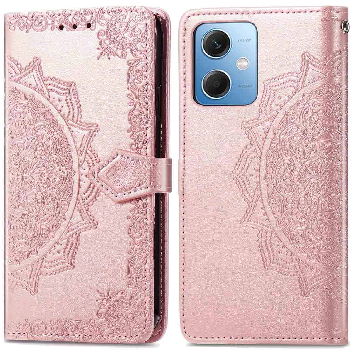 imoshion Mandala Bookcase voor de Xiaomi Redmi Note 12 - Rosé Goud