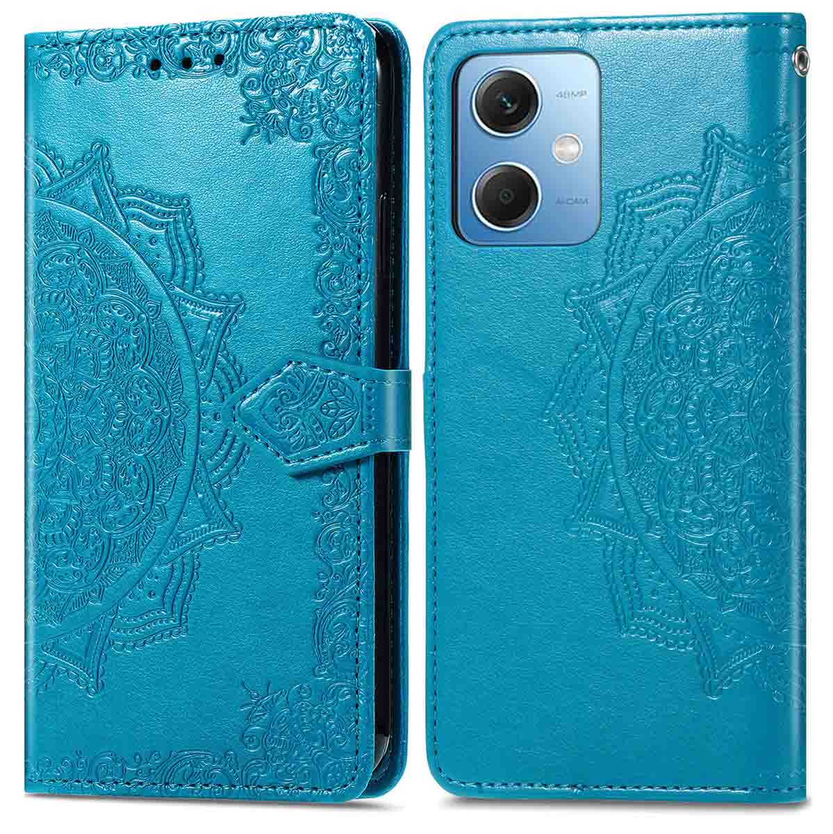 imoshion Mandala Bookcase voor de Xiaomi Redmi Note 12 - Turquoise