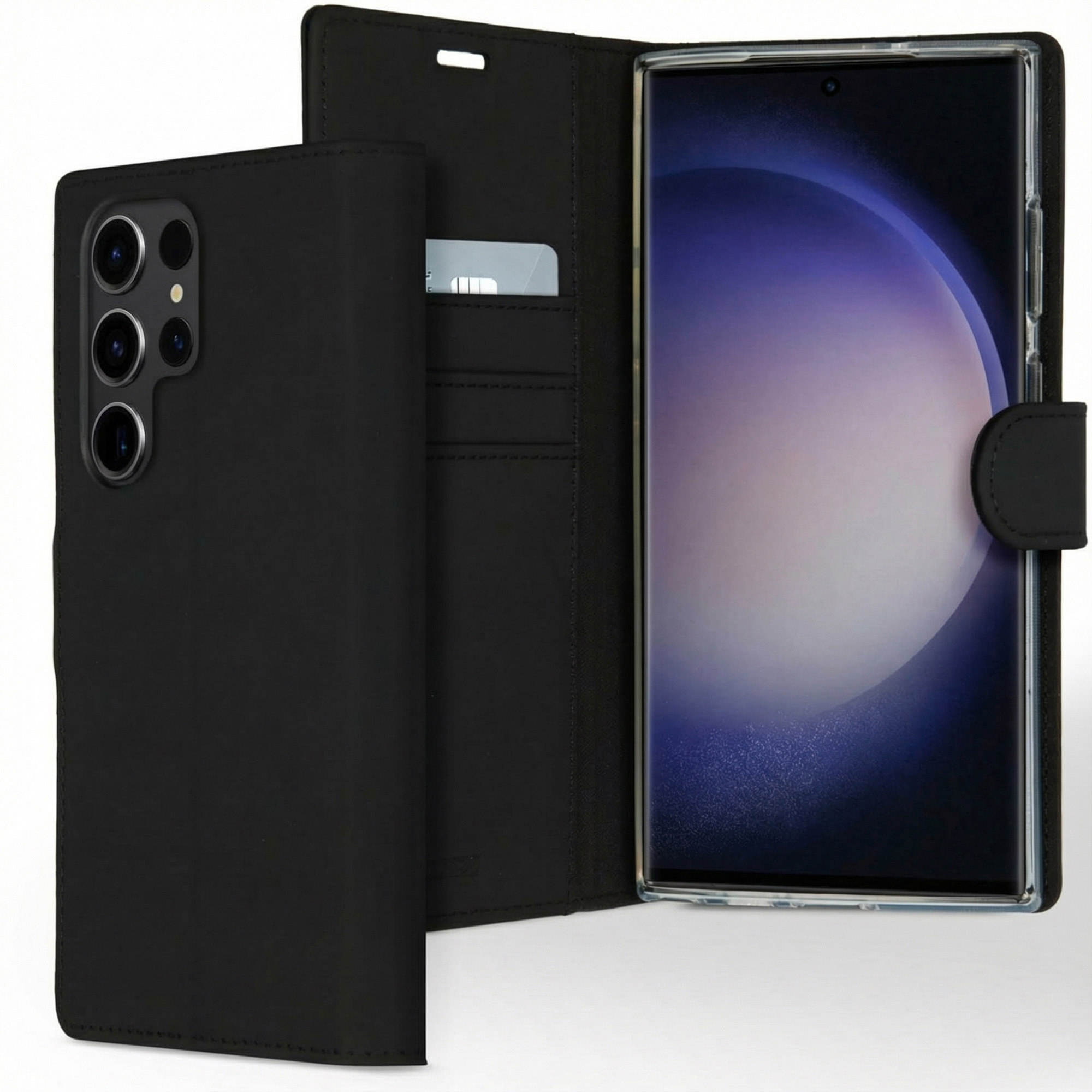 Accezz Étui de télephone Wallet Samsung Galaxy S23 Ultra - Noir