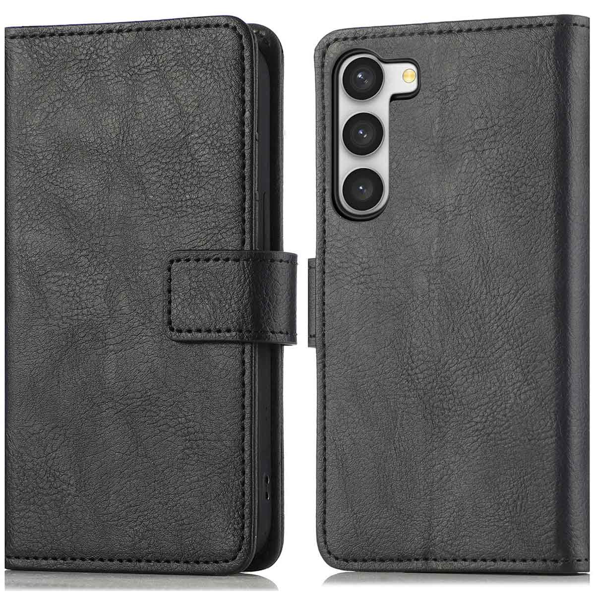 imoshion Luxe Bookcase voor de Samsung Galaxy S23 Plus - Zwart