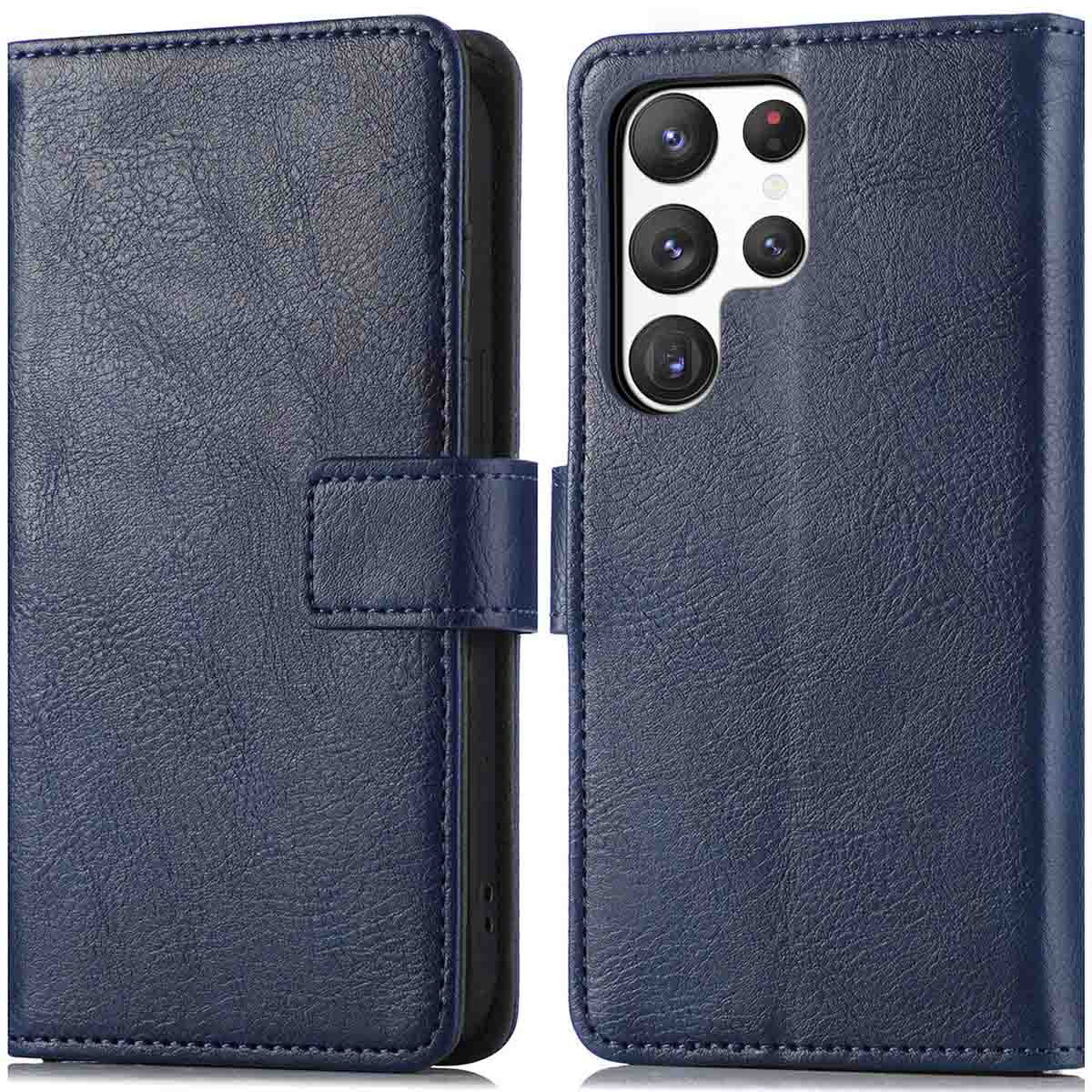 imoshion Luxe Bookcase voor de Samsung Galaxy S23 Ultra - Donkerblauw