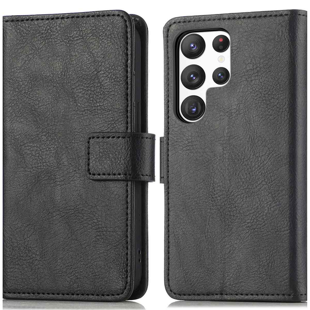 imoshion Luxe Bookcase voor de Samsung Galaxy S23 Ultra - Zwart
