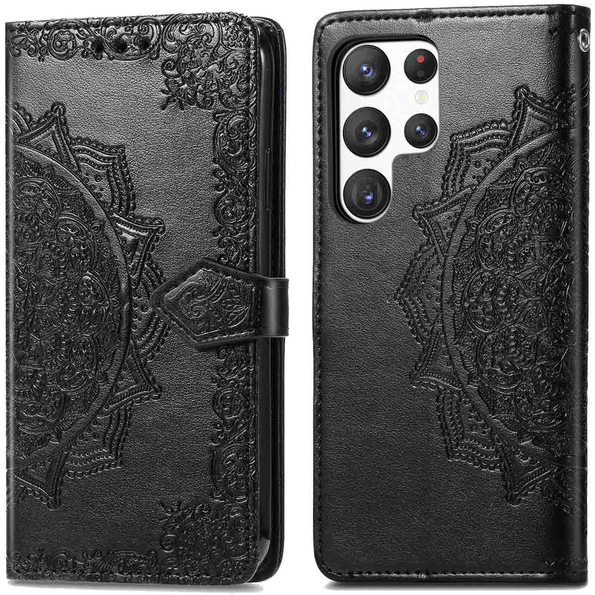 imoshion Mandala Bookcase voor de Samsung Galaxy S23 Ultra - Zwart