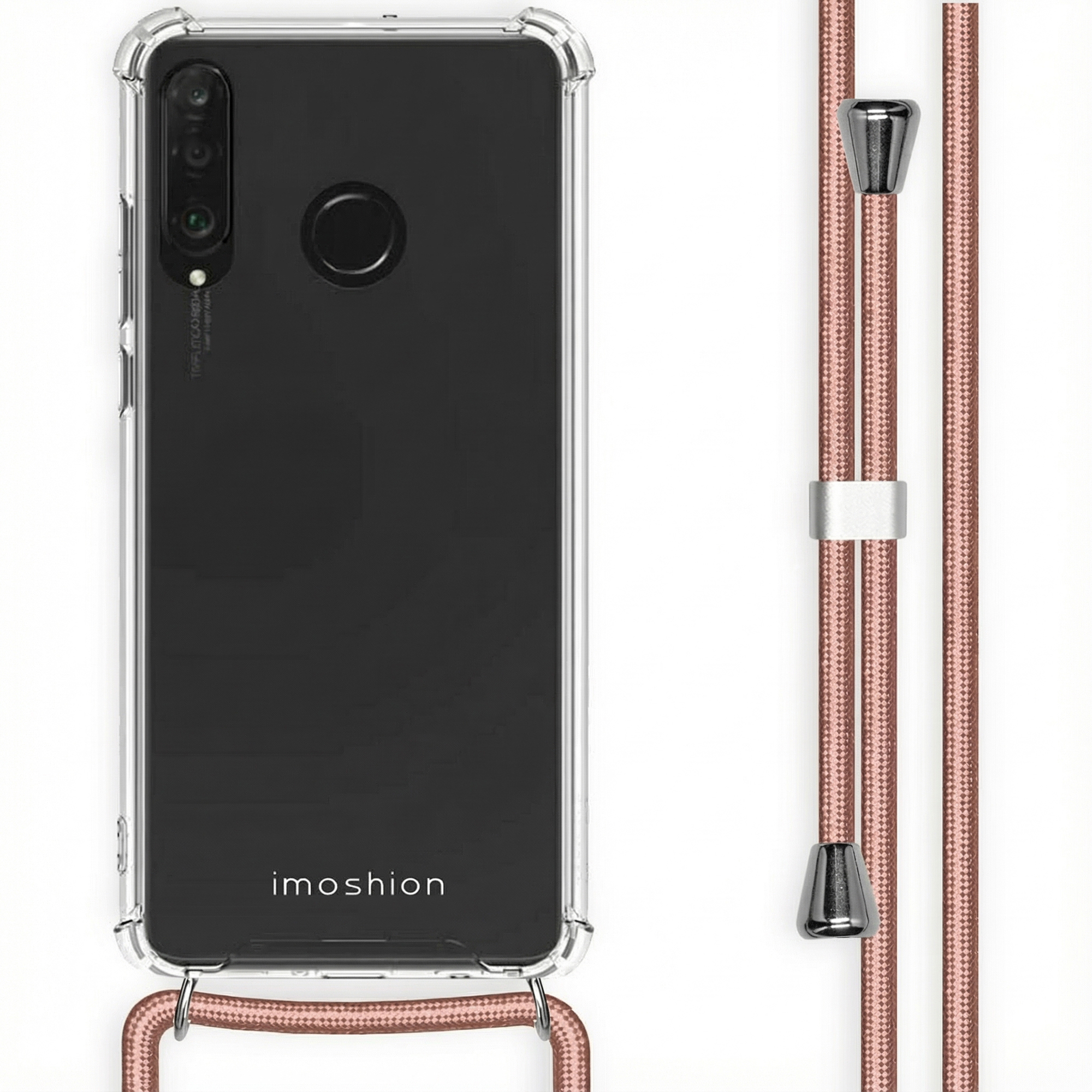 imoshion Coque arrière Transparente avec cordon Huawei P30 Lite - Rose Doré