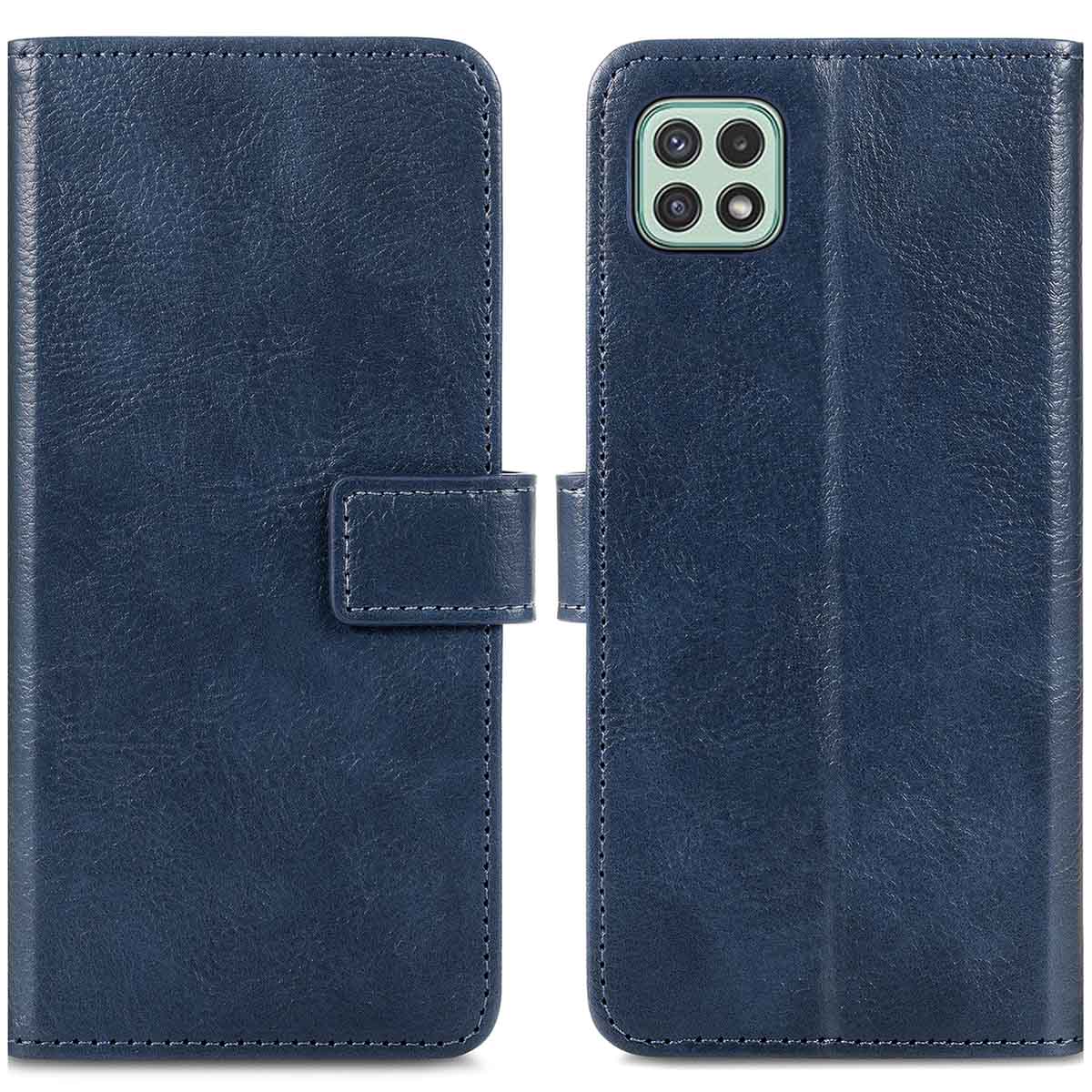 imoshion Luxe Bookcase voor de Samsung Galaxy A22 (5G) - Donkerblauw