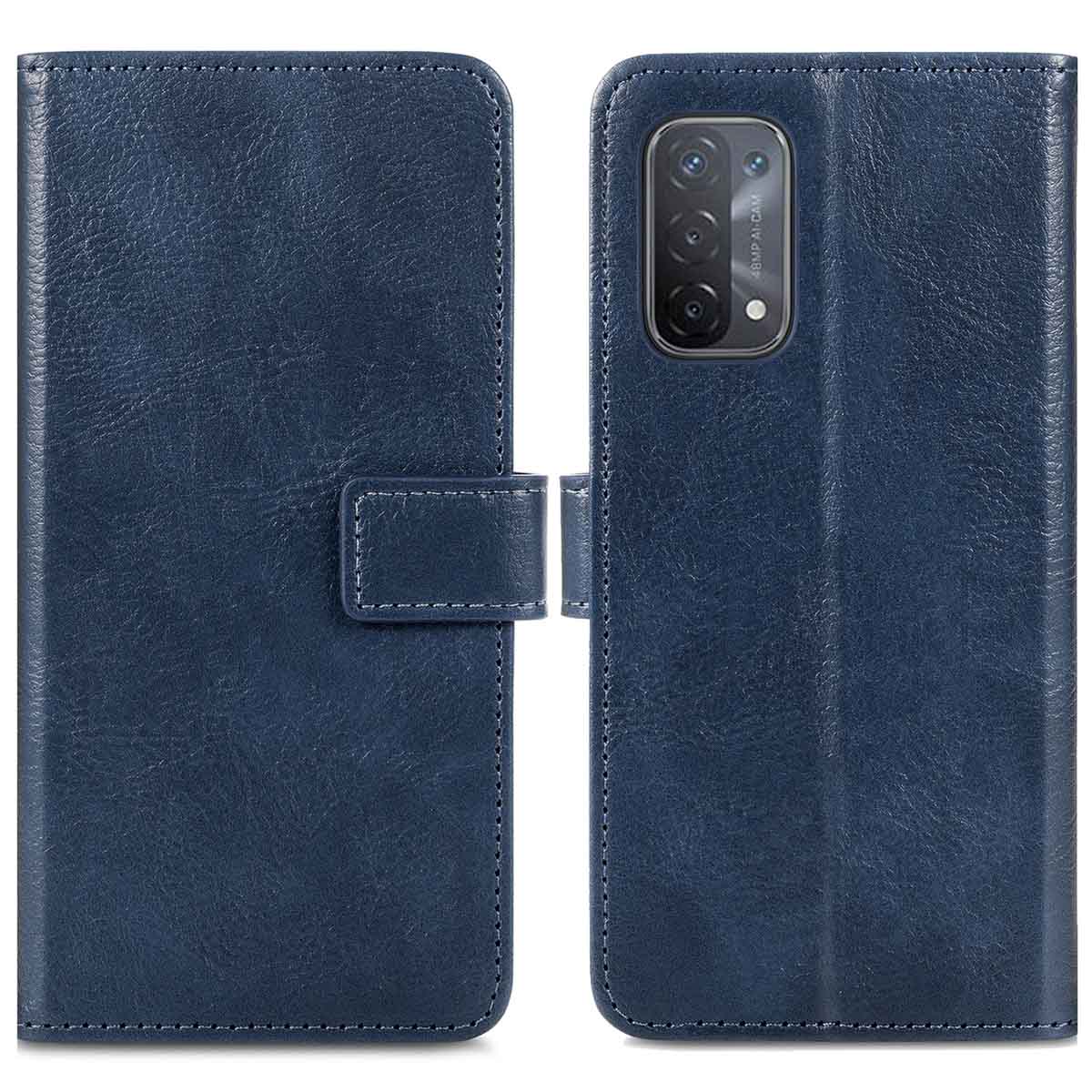 imoshion Luxe Bookcase voor de Oppo A74 (5G) / A54 (5G) - Donkerblauw