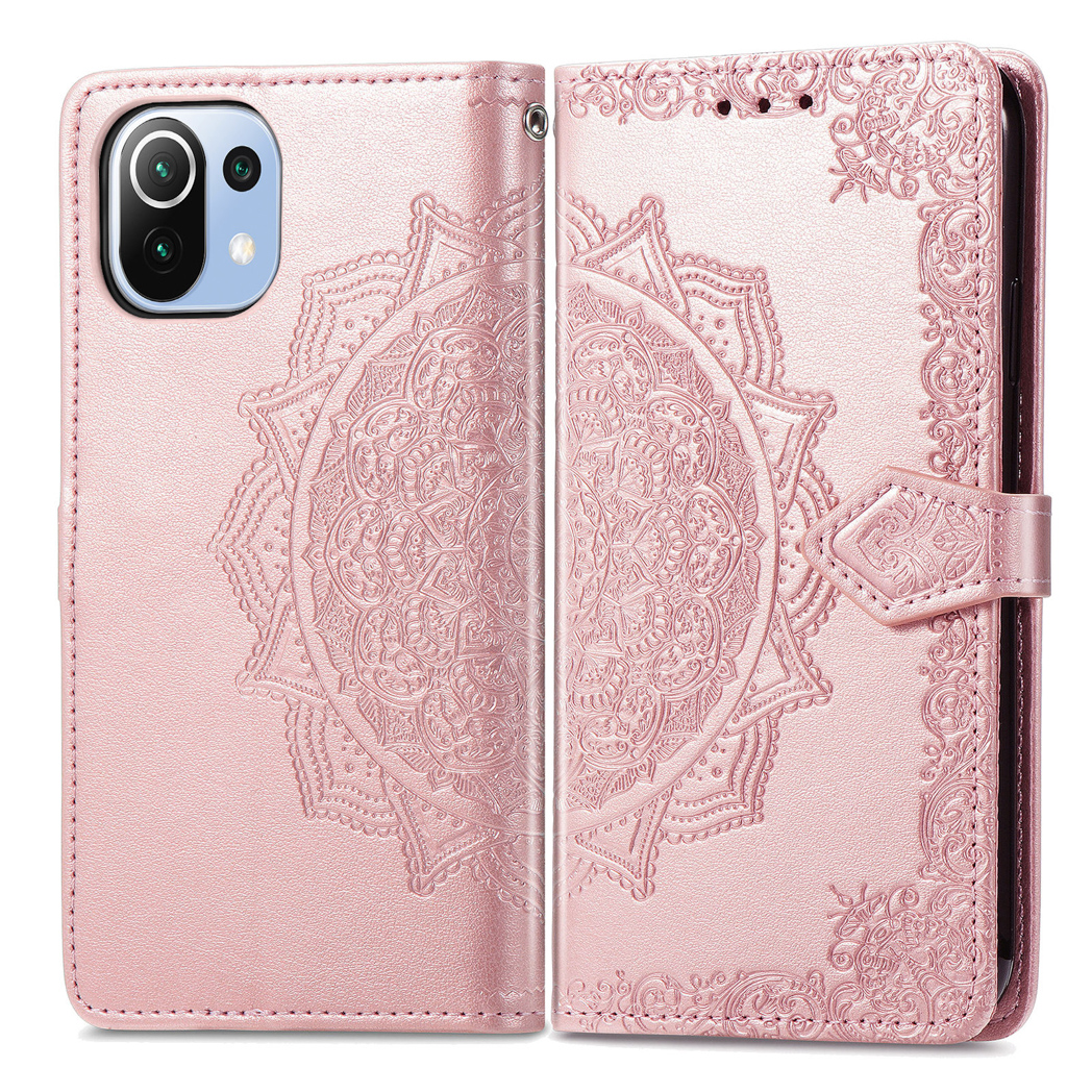 imoshion Mandala Bookcase voor de Xiaomi Mi 11 Lite (5G/4G) / 11 Lite 5G NE - Rosé Goud
