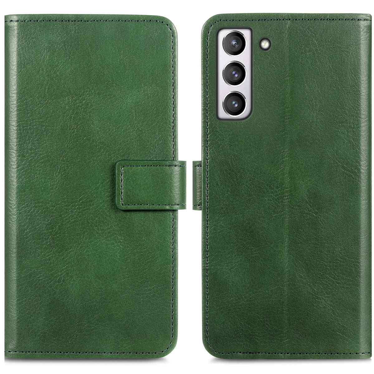 imoshion Luxe Bookcase voor de Samsung Galaxy S21 FE - Groen