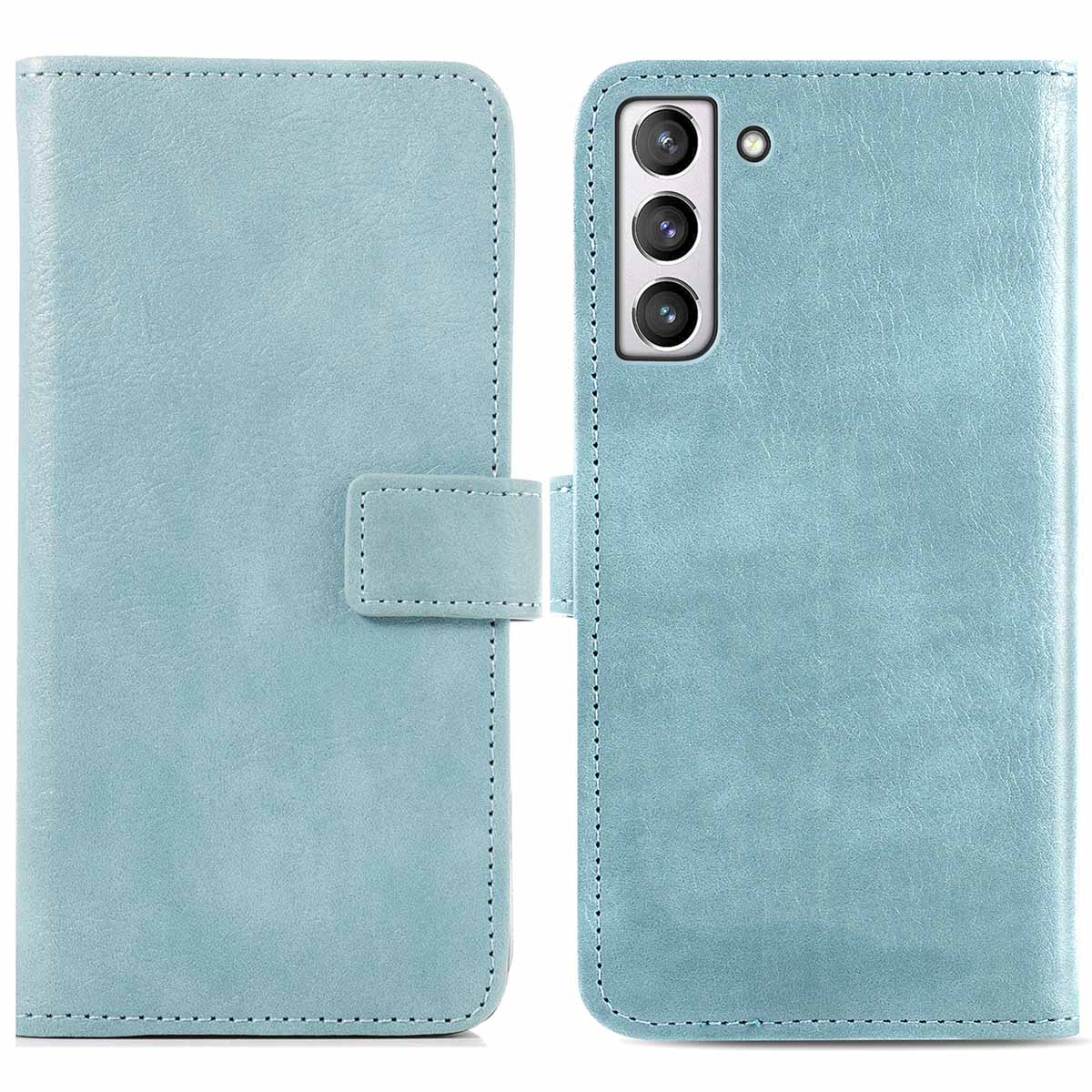 imoshion Luxe Bookcase voor de Samsung Galaxy S21 FE - Lichtblauw