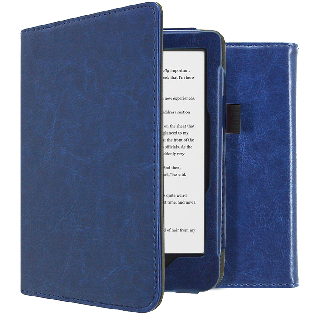 imoshion Vegan Leather Bookcase voor de Kobo Clara HD - Donkerblauw