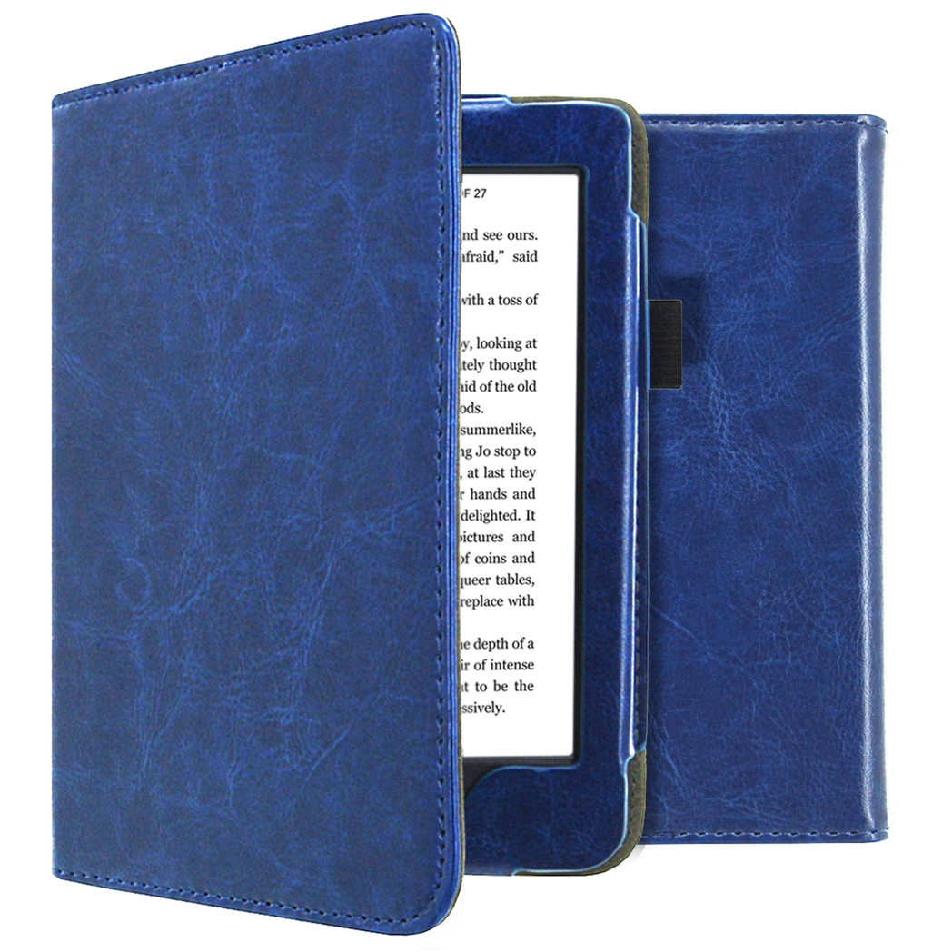 imoshion Vegan Leather Bookcase voor de Kobo Nia - Donkerblauw