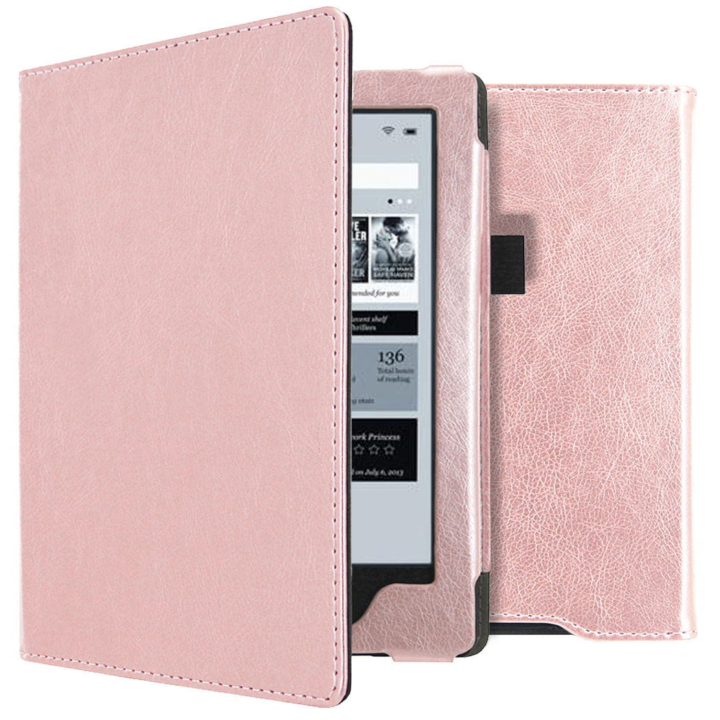 imoshion Vegan Leather Bookcase voor de Kobo Aura H2O - Rosé Goud