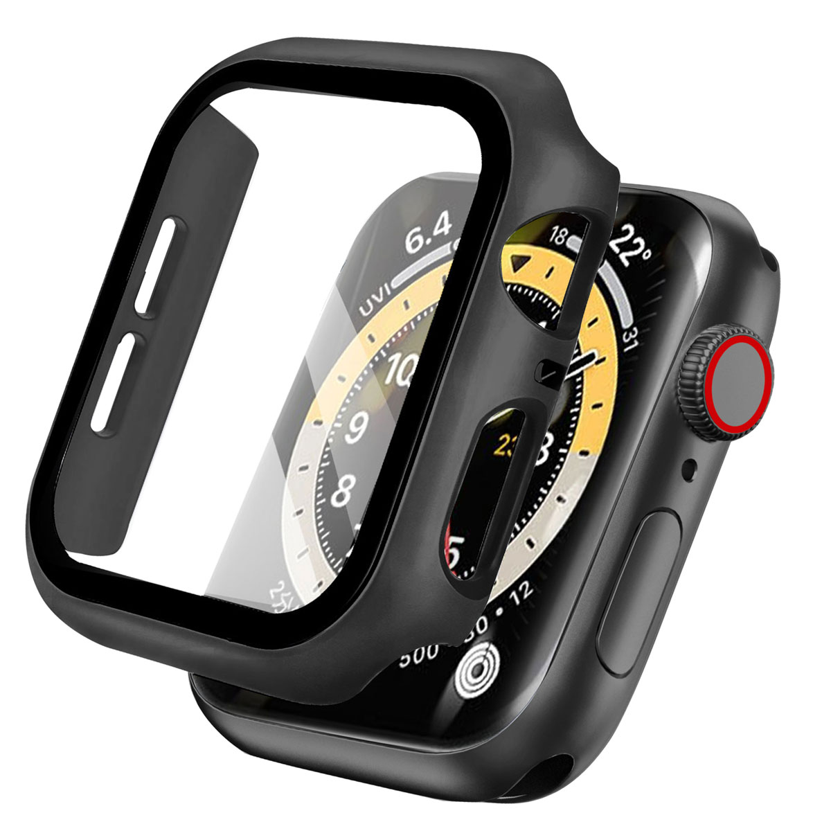imoshion Full Cover Hardcase voor de Apple Watch 4 / 5 / 6 / SE - 44 mm - Zwart