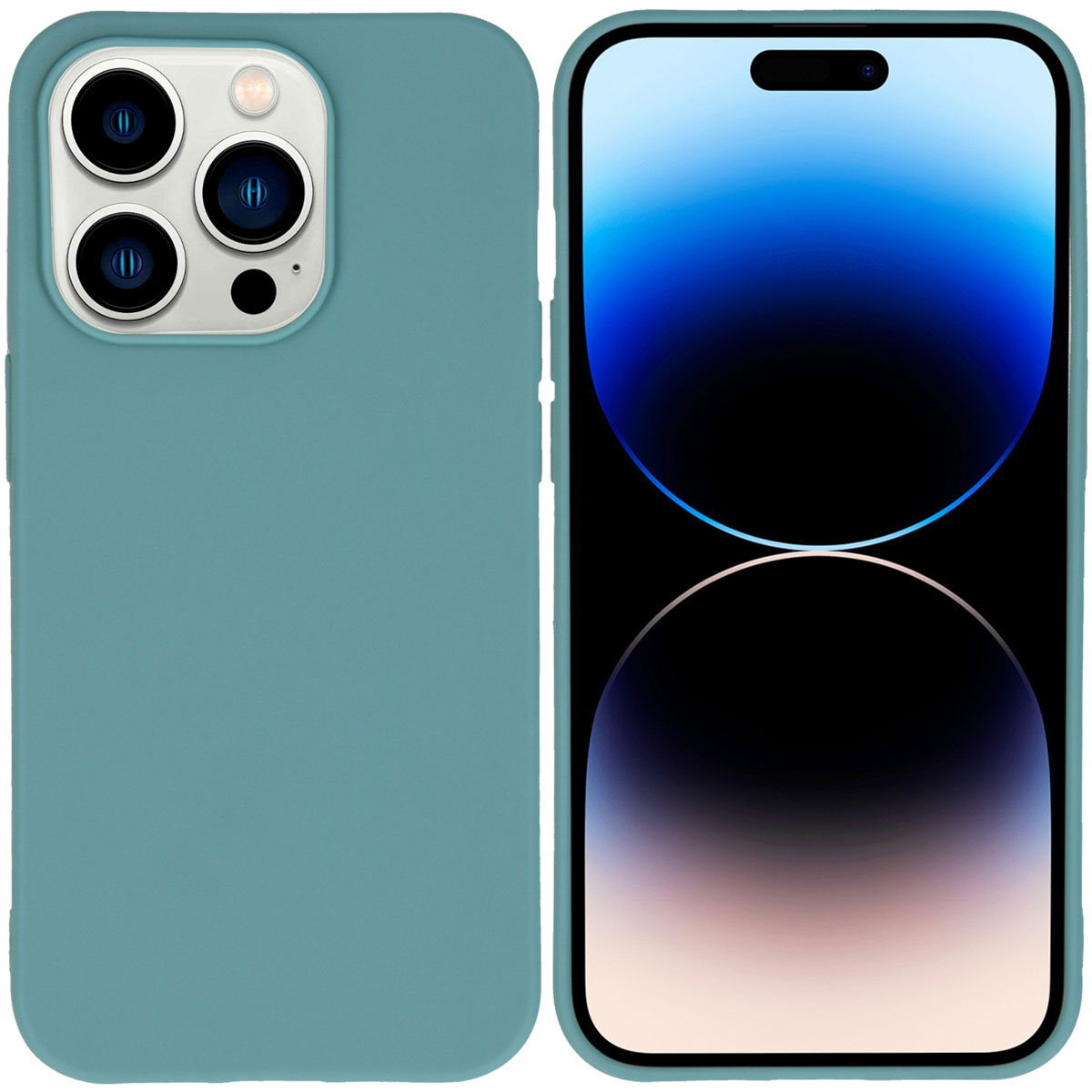 imoshion Coque Couleur Apple iPhone 14 Pro - Vert foncé