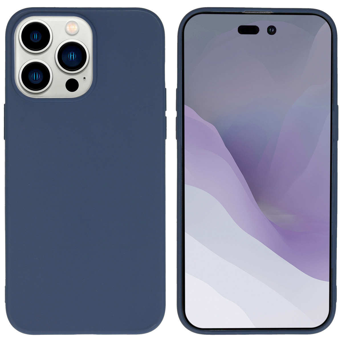 imoshion Coque Couleur Apple iPhone 14 Pro Max - Bleu foncé