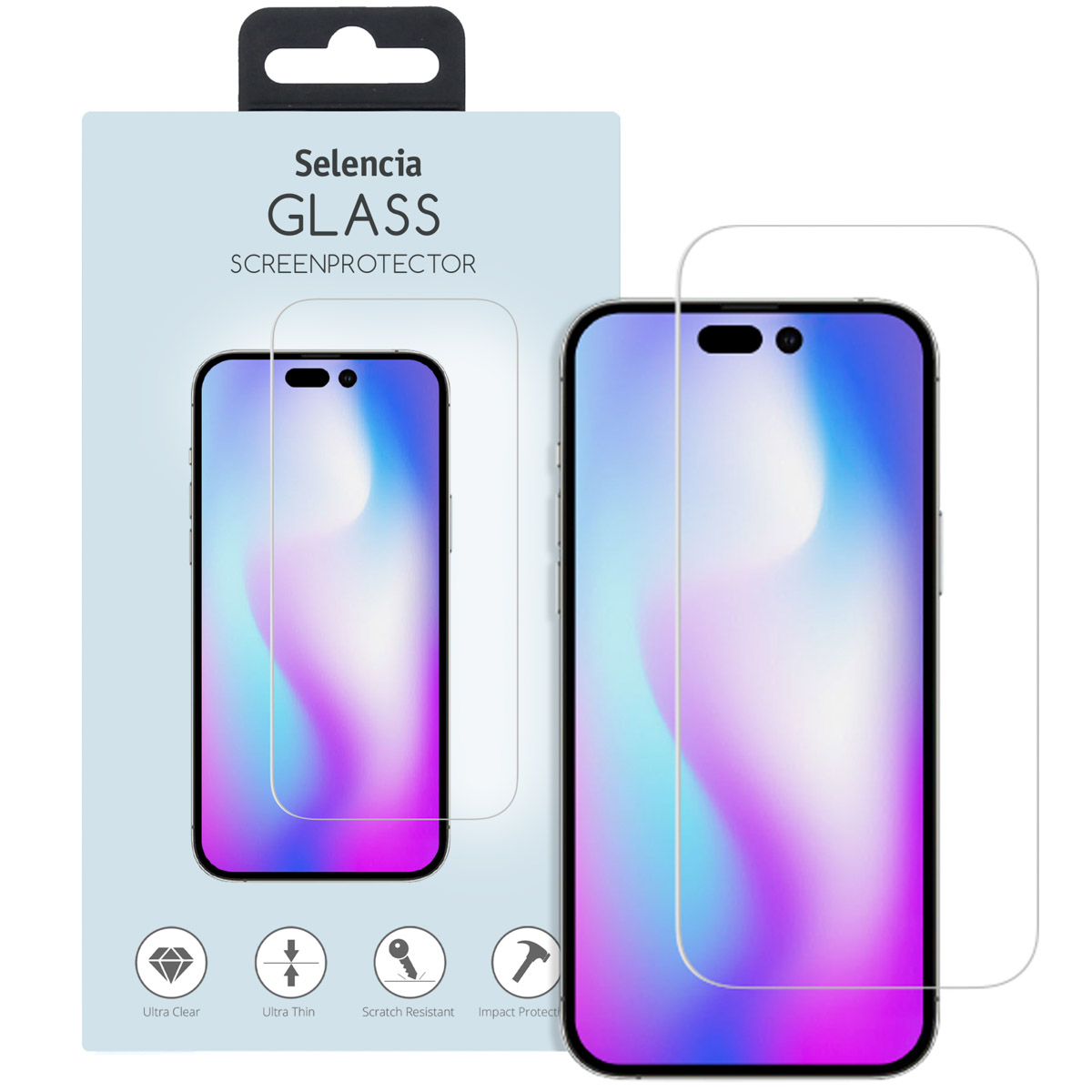 Selencia Gehard Glas Screenprotector voor de Apple iPhone 14 Pro