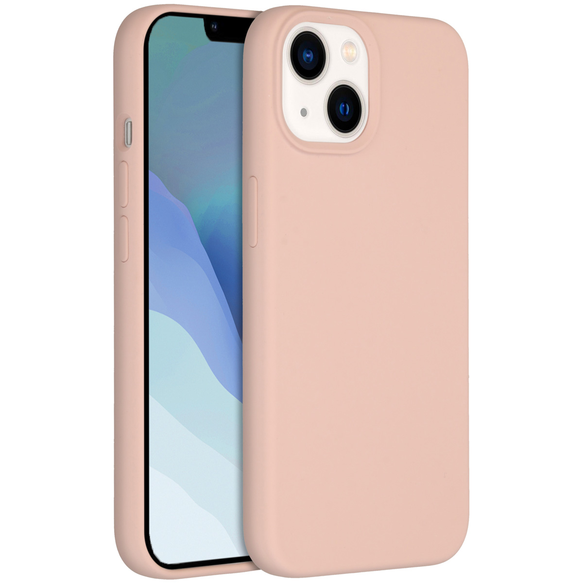 Accezz Coque Liquid Silicone Apple iPhone 14 / 13 - Rose