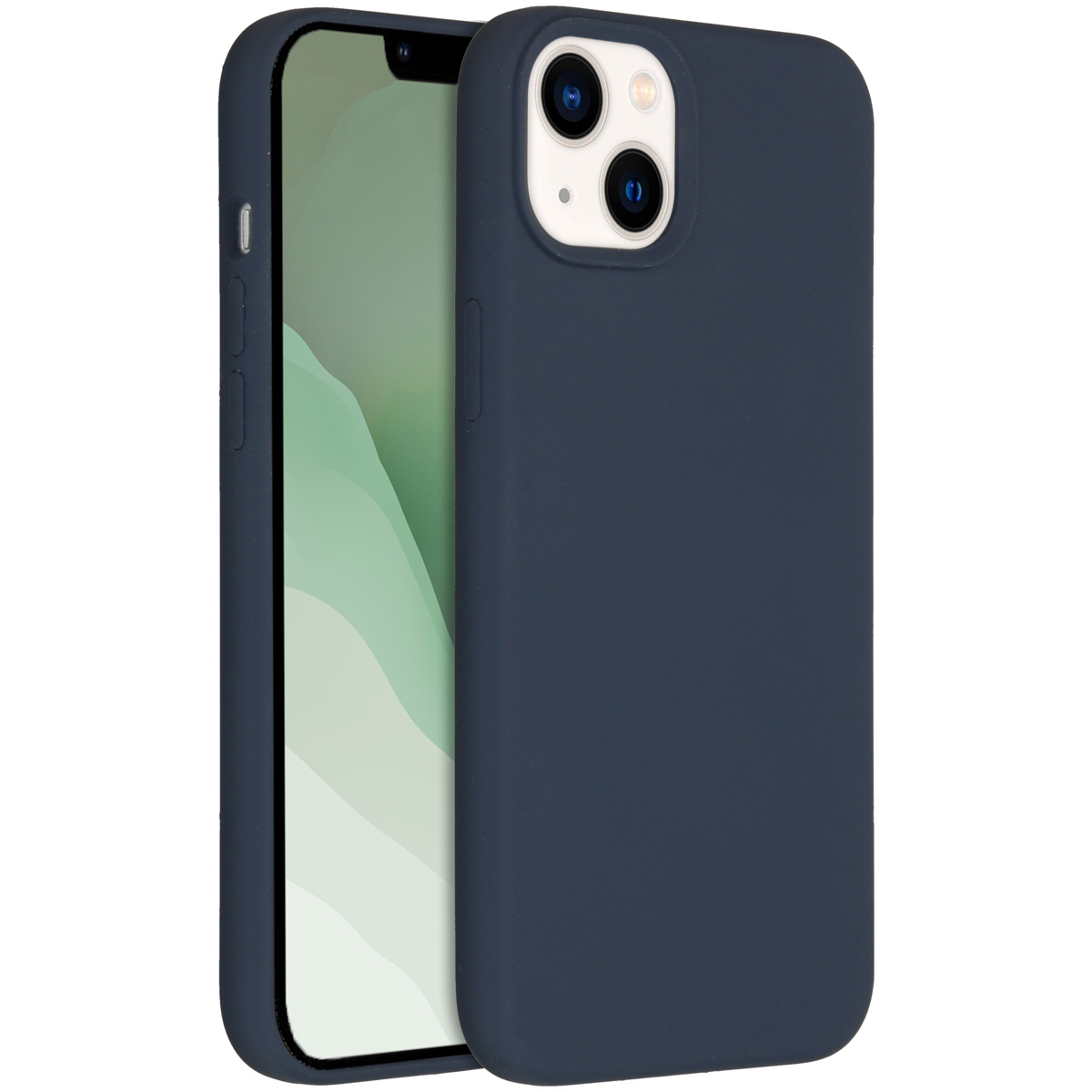 Accezz Coque Liquid Silicone avec MagSafe Apple iPhone 14 Plus - Bleu foncé