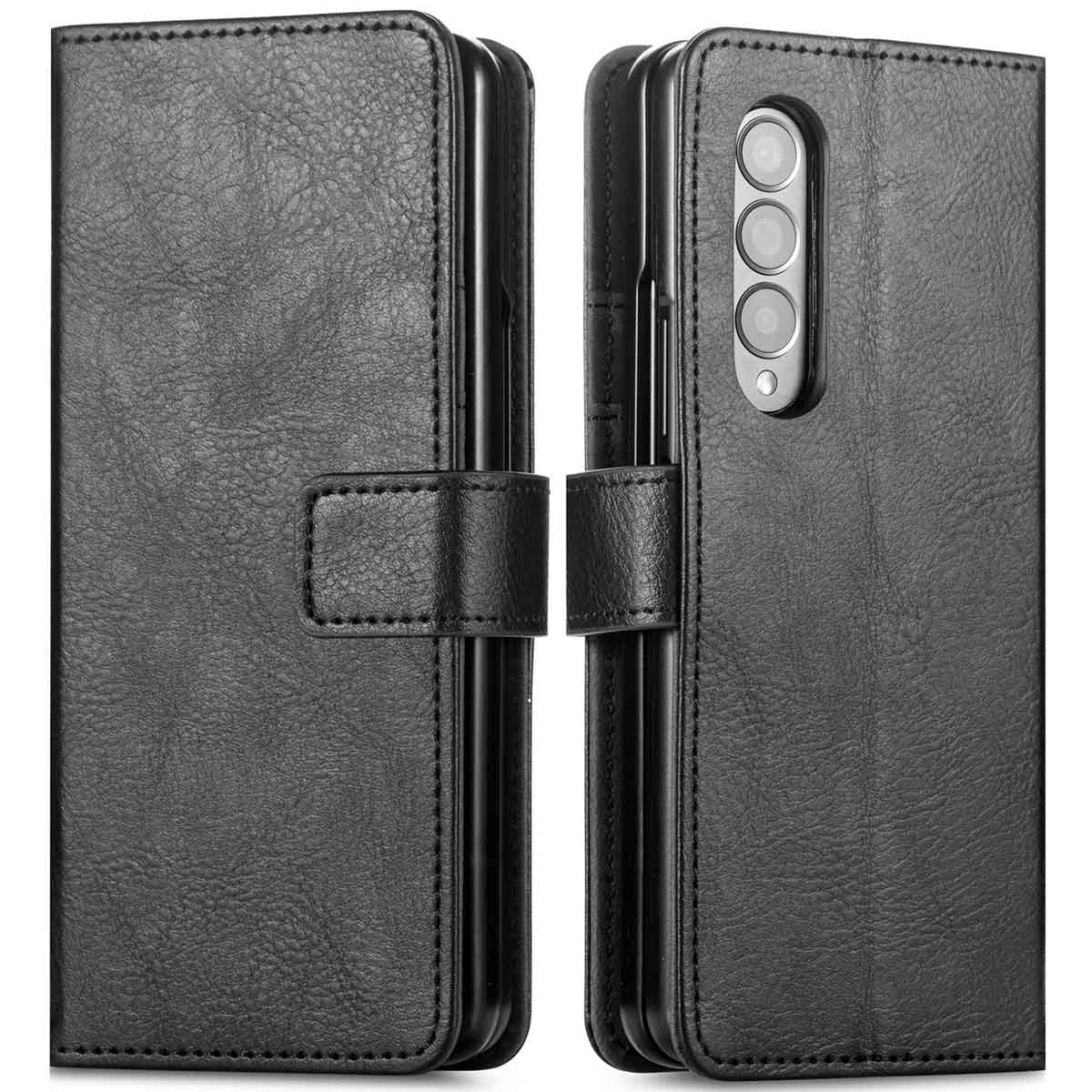 imoshion Luxe Bookcase voor de Samsung Galaxy Z Fold 4 - Zwart