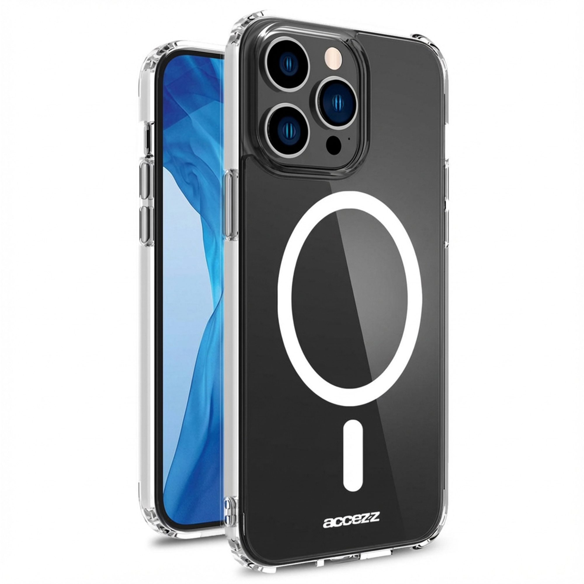 Accezz Coque Clear avec MagSafe Apple iPhone 14 Pro - Transparent