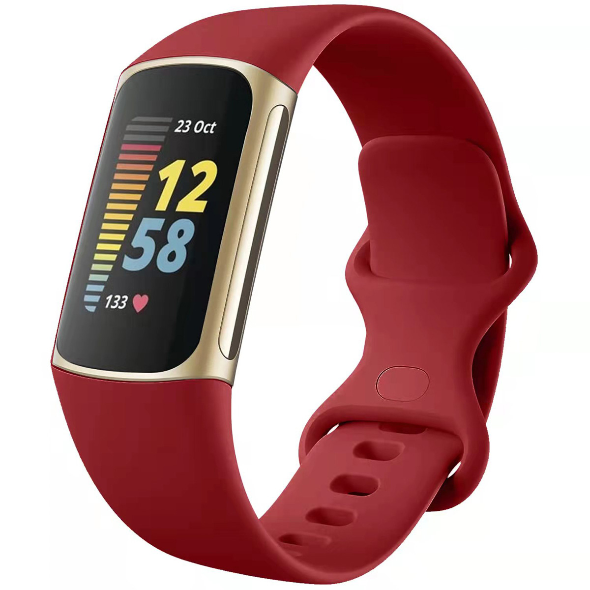 imoshion Siliconen bandje voor de Fitbit Charge 5 / 6 - S - Rood