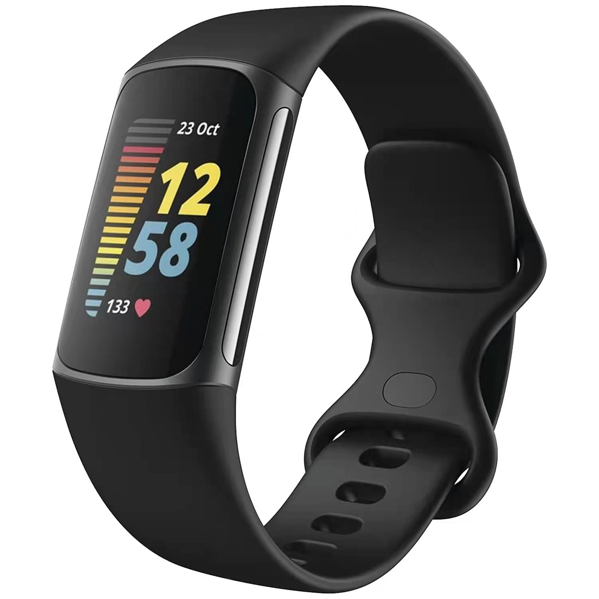 imoshion Bracelet sport en silicone Fitbit Charge 5 / 6 - Taille L - Noir