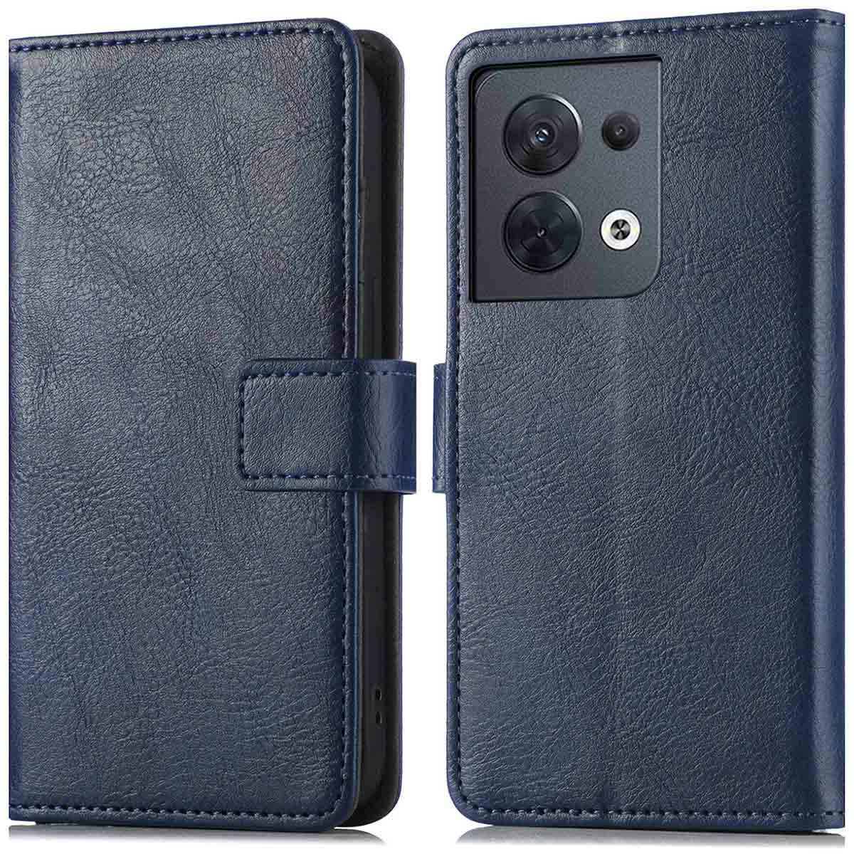 imoshion Luxe Bookcase voor de Oppo Reno 8 5G - Donkerblauw