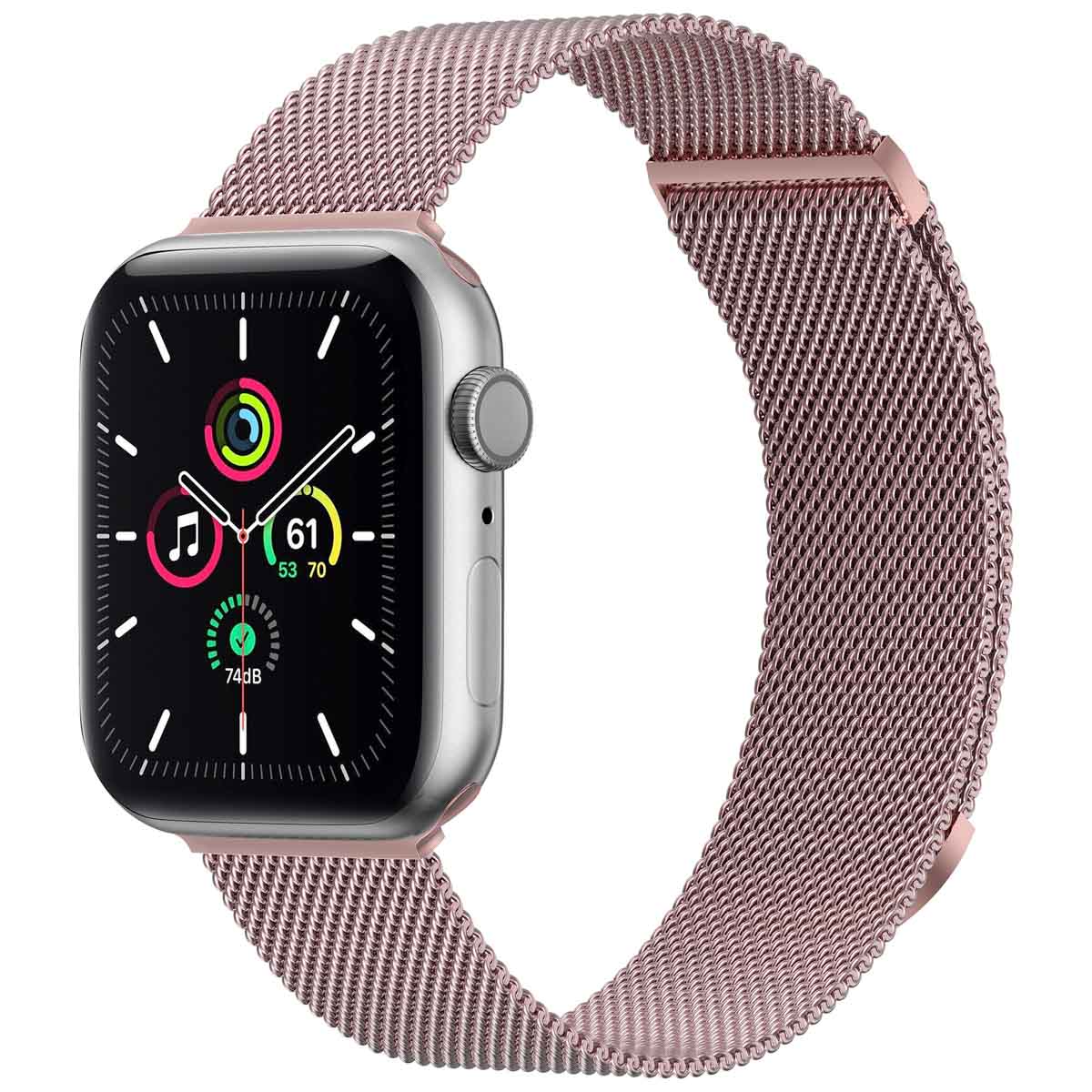 imoshion Milanees magnetisch bandje voor de Apple Watch | 38/40/41/42 mm - Maat M - Roze