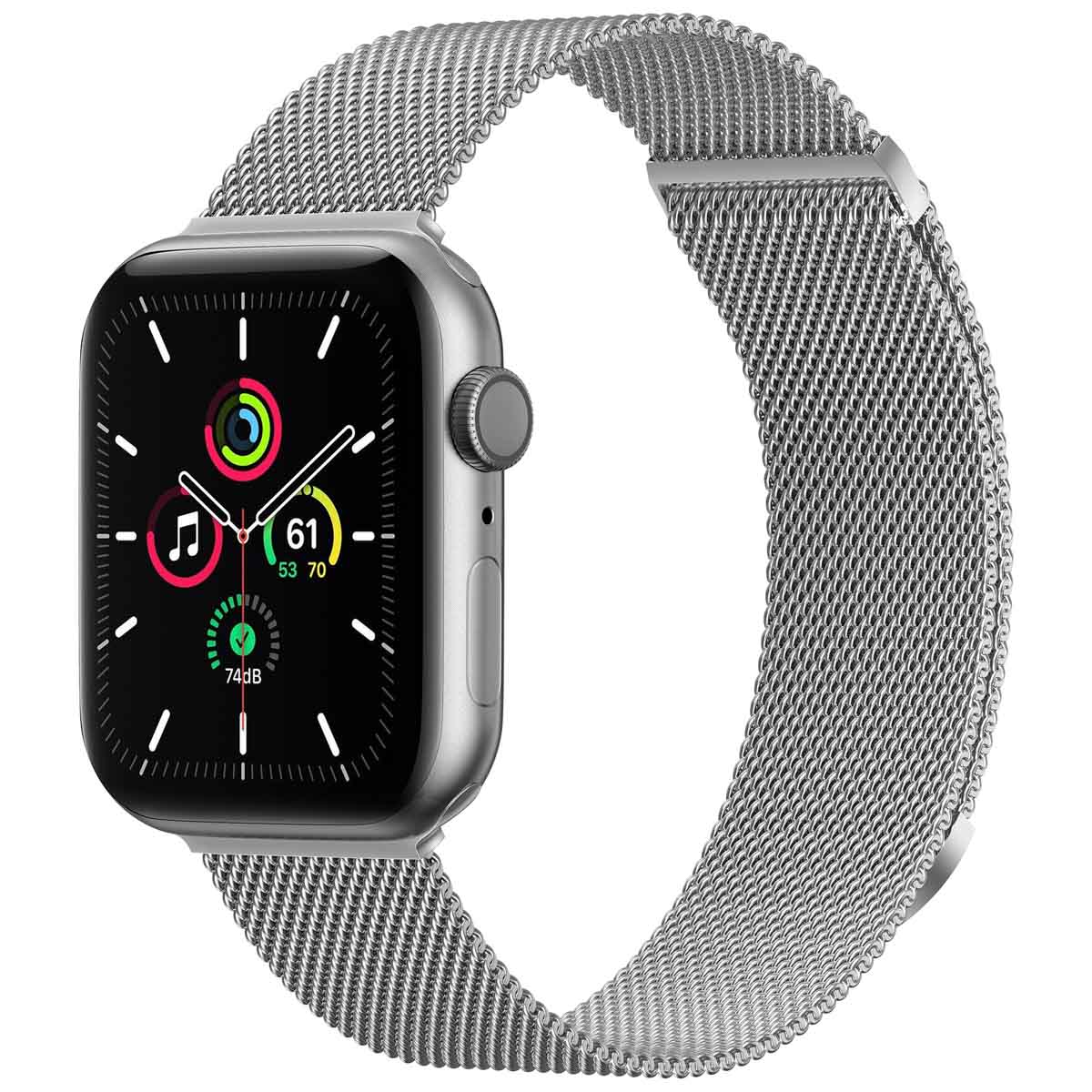 imoshion Bracelet magnétique milanais Apple Watch | 44/45/46/49 mm - Taille S - Argent