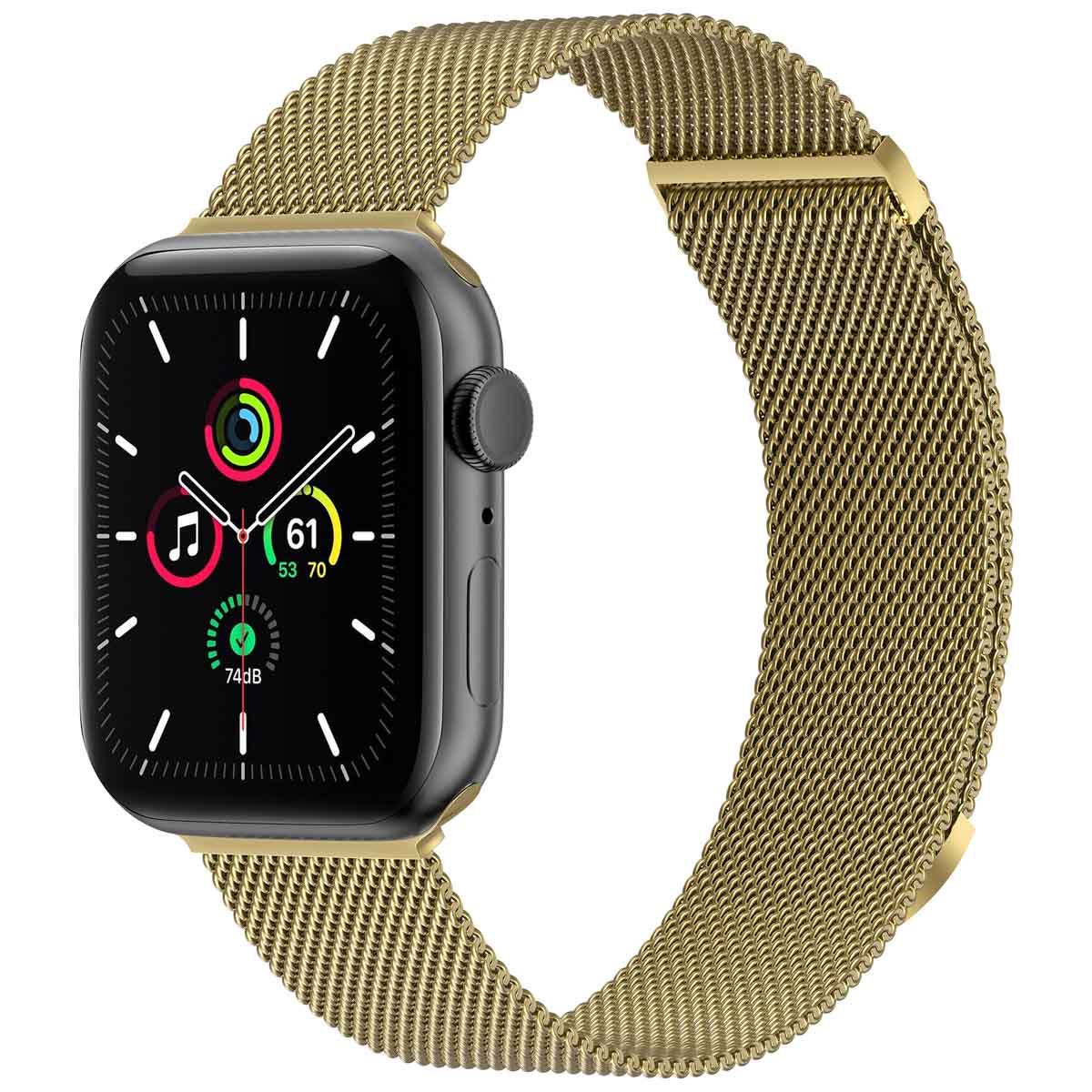 imoshion Bracelet magnétique milanais Apple Watch | 44/45/46/49 mm - Taille M - Doré