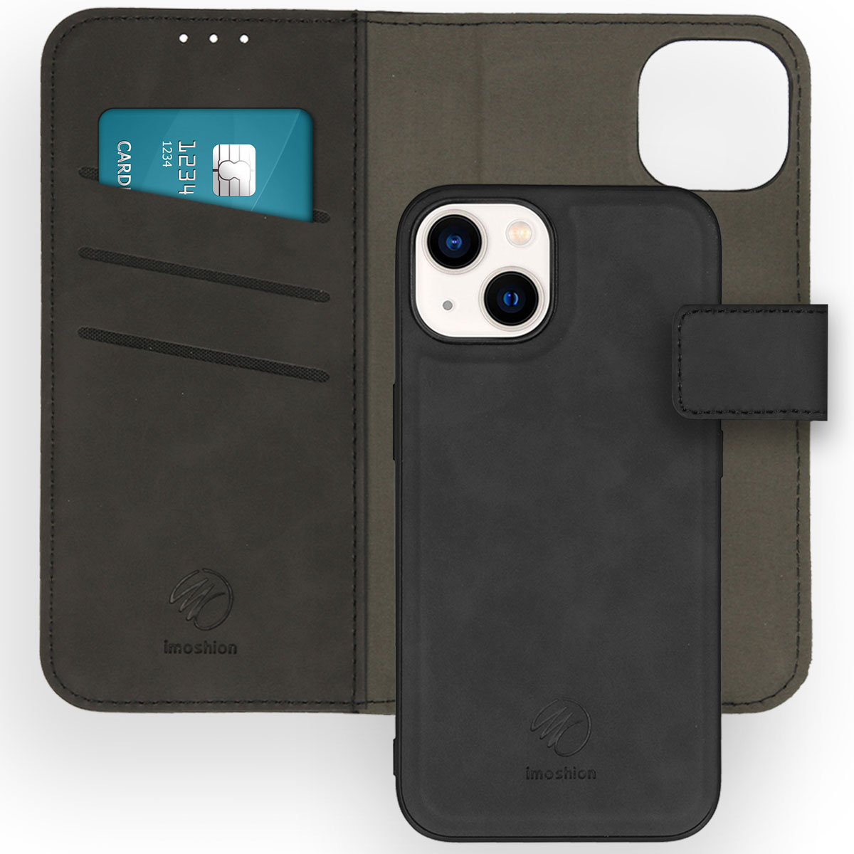 imoshion Etui de télephone luxe 2-en-1 amovible Apple iPhone 14 - Noir