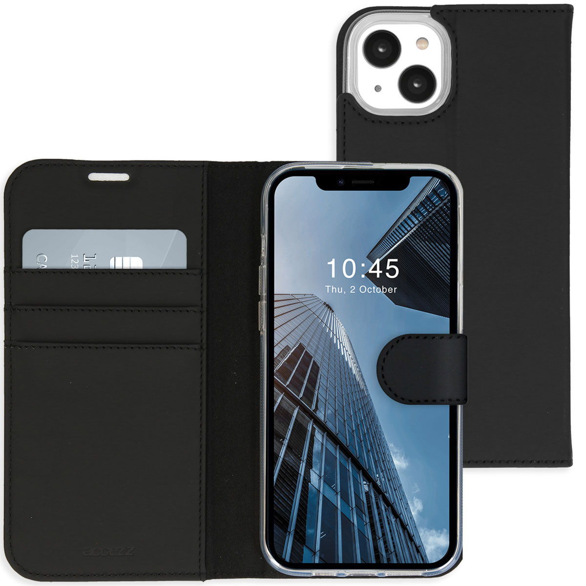 Accezz Étui de télephone Wallet Apple iPhone 14 Plus - Noir