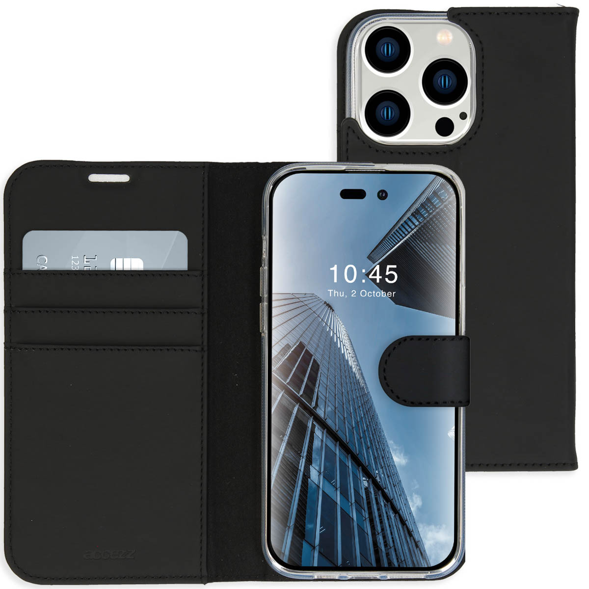 Accezz Étui de télephone Wallet Apple iPhone 14 Pro Max - Noir