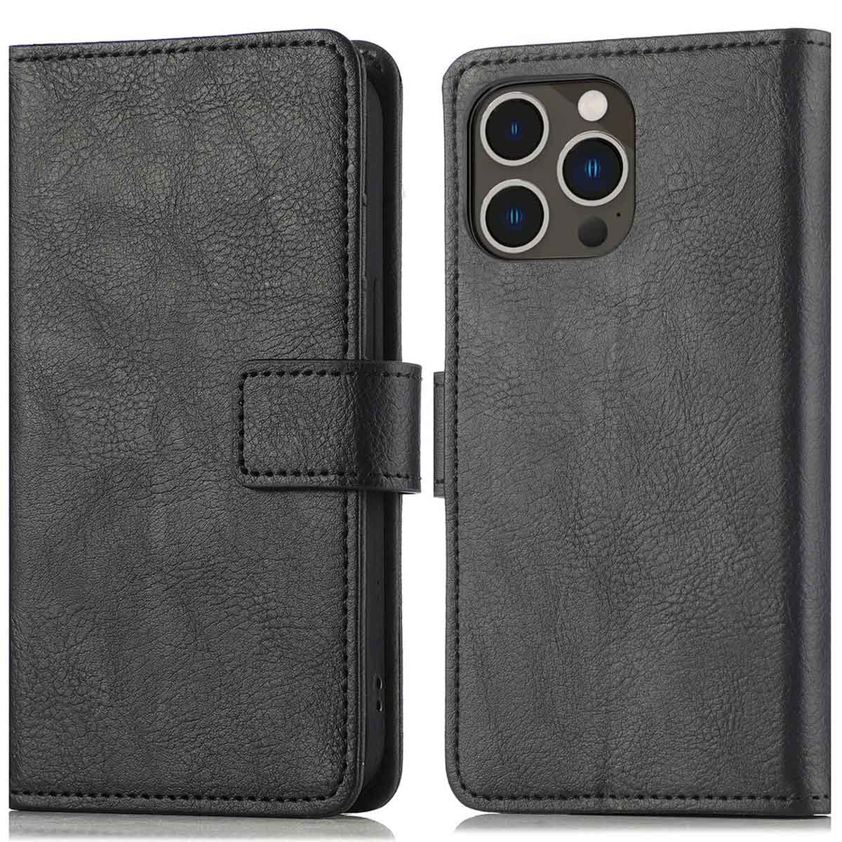 imoshion Luxe Bookcase voor de Apple iPhone 14 Pro Max - Zwart