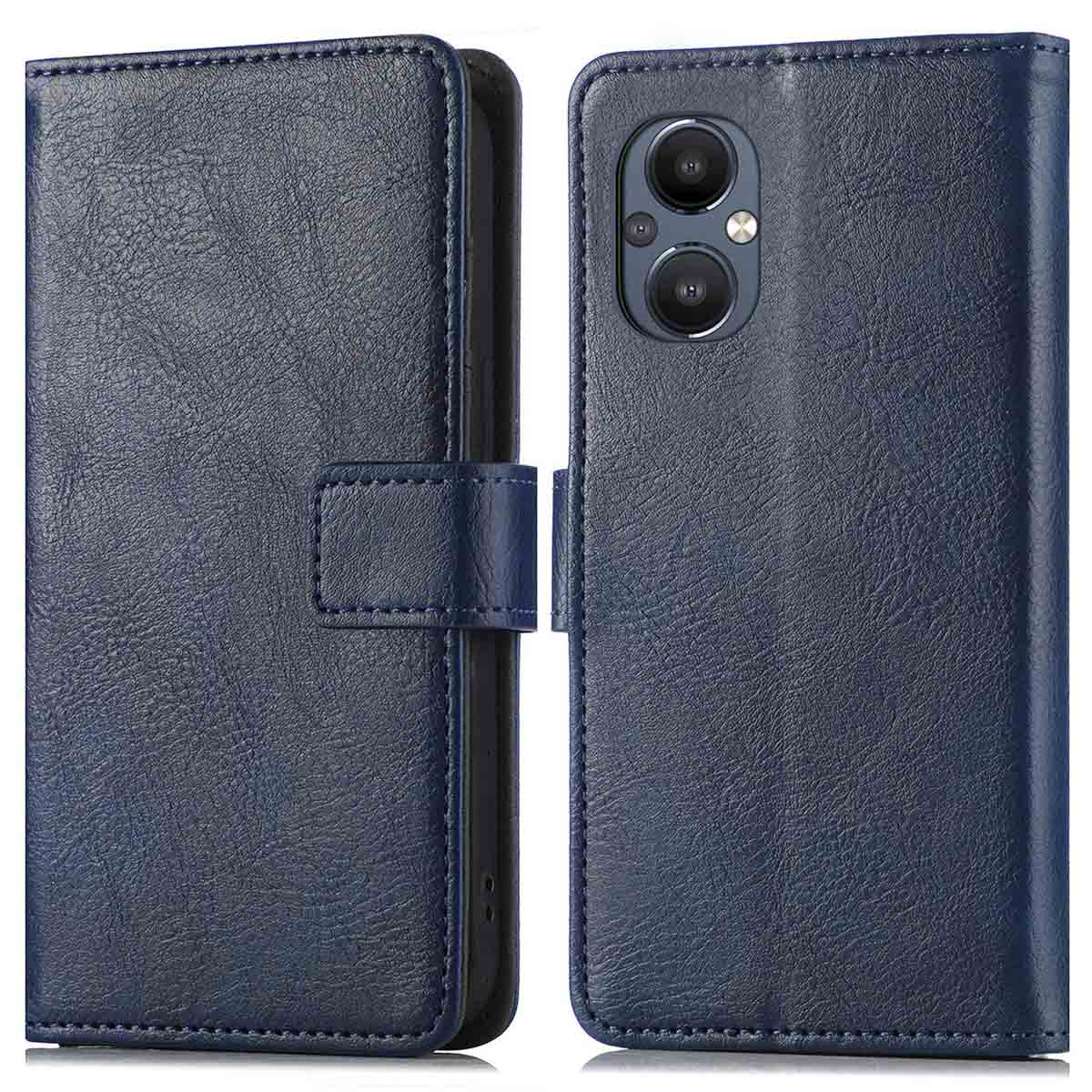 imoshion Luxe Bookcase voor de Oppo Reno8 Lite - Donkerblauw