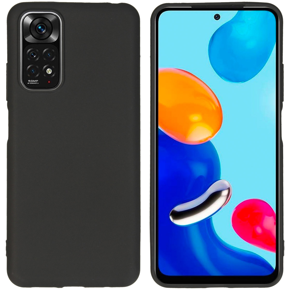 imoshion Coque Couleur Xiaomi Redmi Note 11 (4G) / Note 11S (4G) - Noir